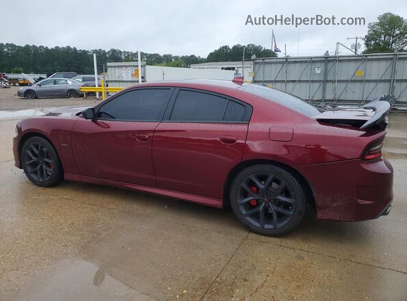 2C3CDXCT8KH692561 2019 DODGE CHARGER Burgundy Tył lewy