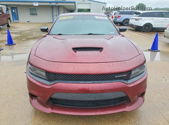 2C3CDXCT8KH692561 2019 DODGE CHARGER Burgundy Widok z przodu