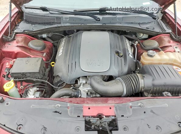 2C3CDXCT8KH692561 2019 DODGE CHARGER Burgundy Widok wnętrza z tyłu
