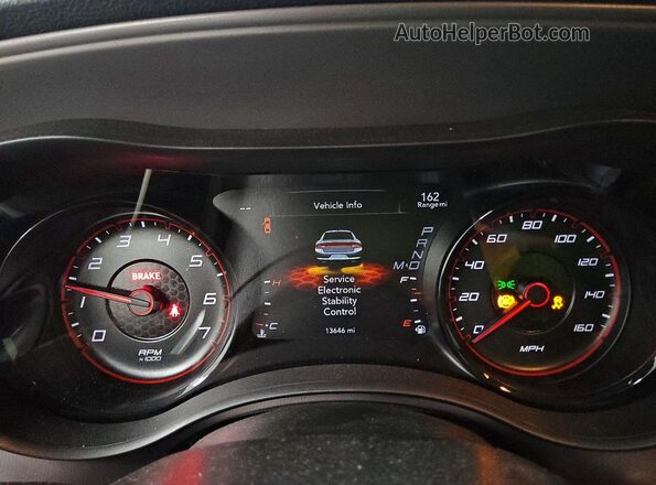 2C3CDXCT8PH598171 2023 DODGE CHARGER Gray ხელსაწყოთა პანელის ხედი