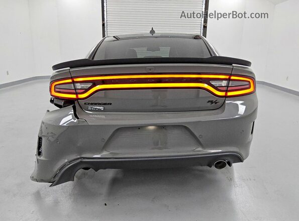 2C3CDXCT8PH598171 2023 DODGE CHARGER Gray უკანა ხედი