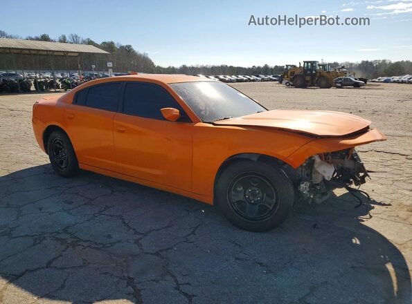 2C3CDXCT9JH122308 2018 DODGE CHARGER Orange Передня права чверть