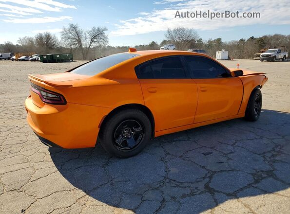 2C3CDXCT9JH122308 2018 DODGE CHARGER Orange Задня права чверть