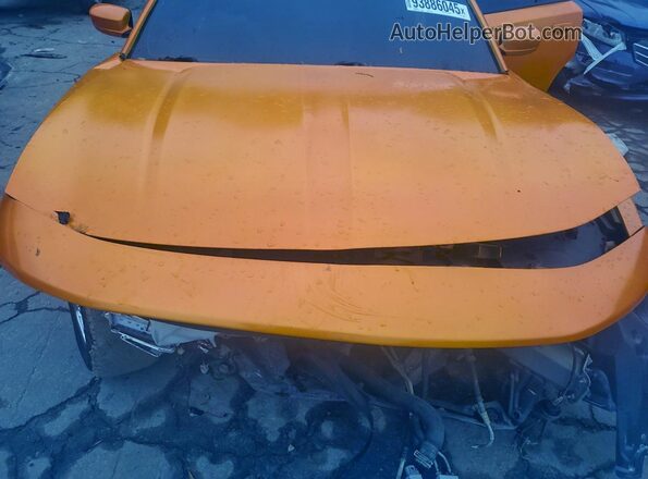 2C3CDXCT9JH122308 2018 DODGE CHARGER Orange Вид задньої частини салону