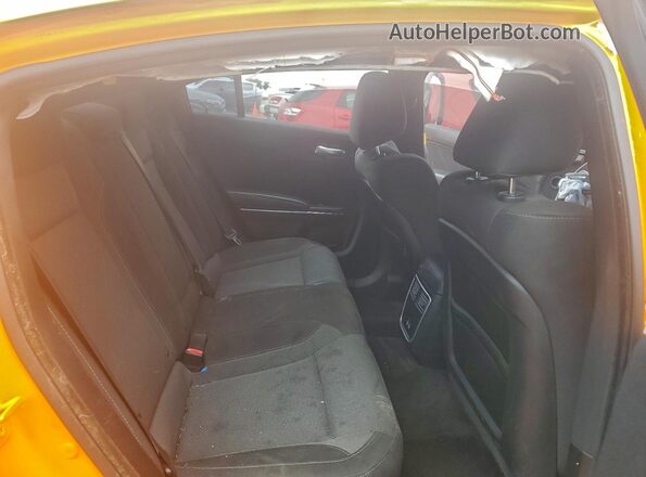 2C3CDXCT9JH122308 2018 DODGE CHARGER Orange Вид задніх сидінь