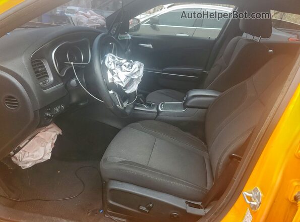 2C3CDXCT9JH122308 2018 DODGE CHARGER Orange Вид салону спереду