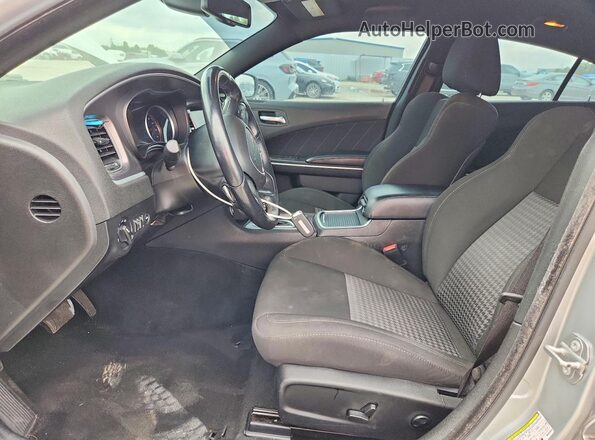2C3CDXCT9MH638656 2021 DODGE CHARGER Silver Front interior view