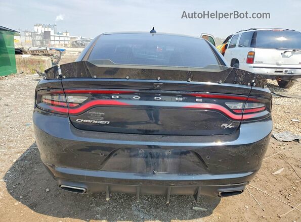 2C3CDXCTXJH247737 2018 DODGE CHARGER Black Вид ззаду