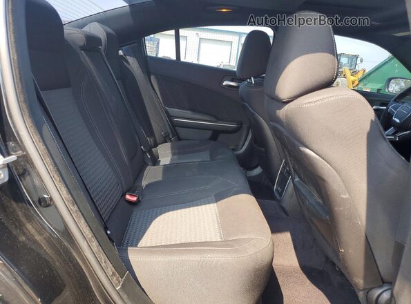2C3CDXCTXJH247737 2018 DODGE CHARGER Black Вид задніх сидінь
