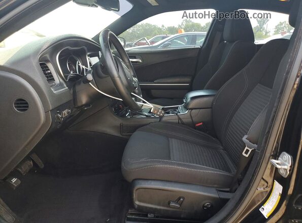 2C3CDXCTXJH247737 2018 DODGE CHARGER Black Вид салону спереду