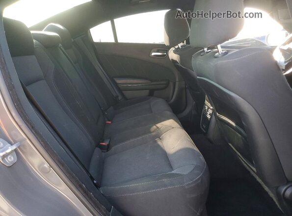 2C3CDXCTXJH295139 2018 DODGE CHARGER Gray უკანა სავარძლების ხედი