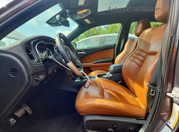 2C3CDXEJ5GH272095 2016 DODGE CHARGER Серый Вид салона спереди