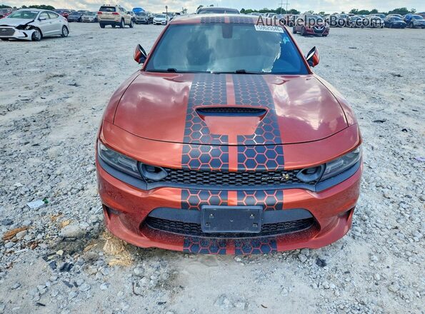 2C3CDXGJ1LH221863 2020 DODGE CHARGER Orange Front view