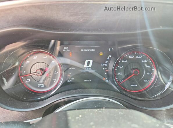 2C3CDXGJ1NH237113 2022 DODGE CHARGER Orange Вид щитка приладів