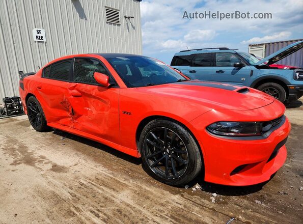 2C3CDXGJ1NH237113 2022 DODGE CHARGER Orange Передня права чверть