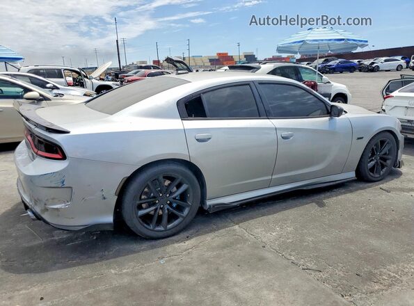 2C3CDXGJ4KH661607 2019 DODGE CHARGER Серебряный Задняя правая четверть