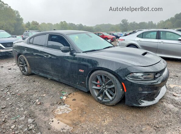 2C3CDXGJ5KH662748 2019 DODGE CHARGER Черный Передняя правая четверть