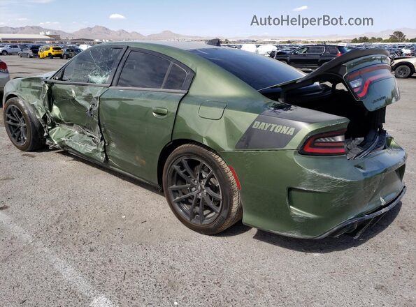2C3CDXGJ6KH650592 2019 DODGE CHARGER Green Задня ліва чверть