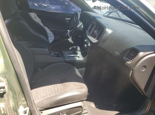 2C3CDXGJ6KH650592 2019 DODGE CHARGER Green Вид салону спереду