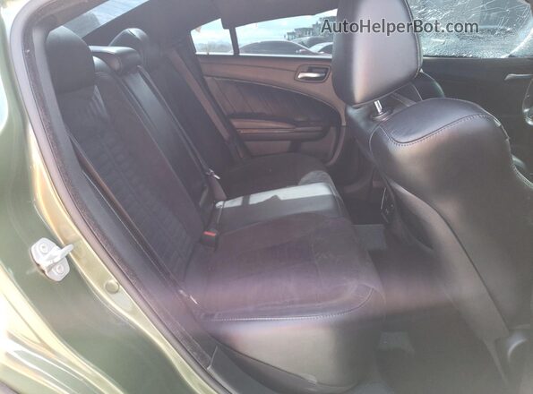 2C3CDXGJ6KH650592 2019 DODGE CHARGER Green Вид задніх сидінь