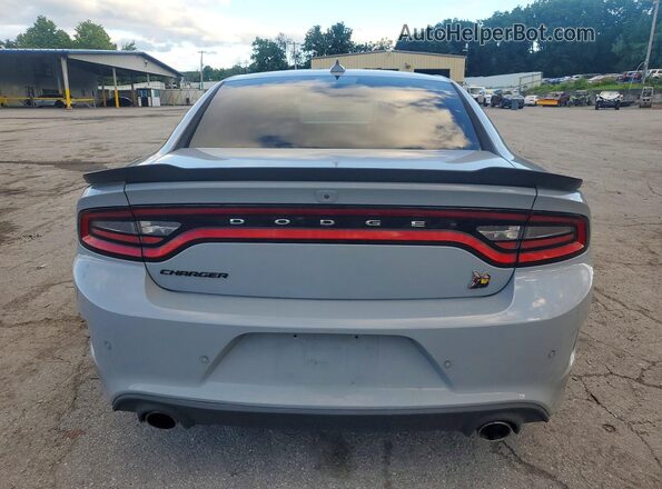 2C3CDXGJ6NH195375 2022 DODGE CHARGER Gray Вид ззаду