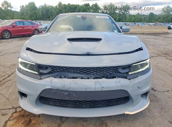 2C3CDXGJ6NH195375 2022 DODGE CHARGER Gray Вид спереду
