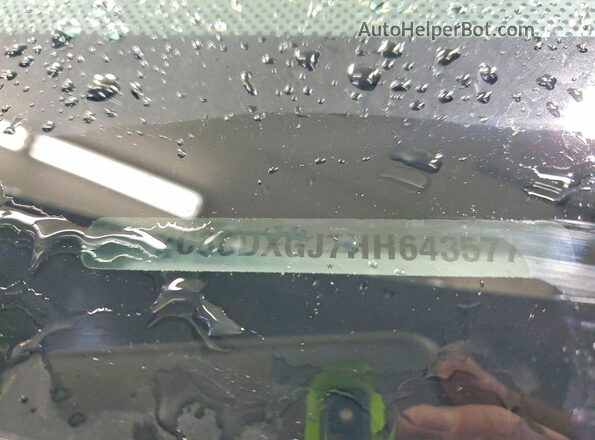 2C3CDXGJ7HH643577 2017 DODGE CHARGER White VIN sticker view