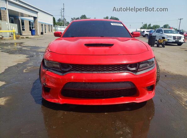 2C3CDXGJ7KH701467 2019 DODGE CHARGER Red Вид спереду