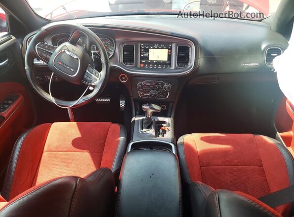 2C3CDXGJ7KH701467 2019 DODGE CHARGER Red Вид панелі приладів