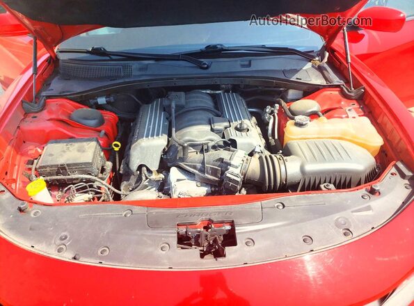2C3CDXGJ7KH701467 2019 DODGE CHARGER Red Вид задньої частини салону