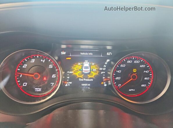 2C3CDXGJ7KH760468 2019 DODGE CHARGER Черный Вид щитка приборов