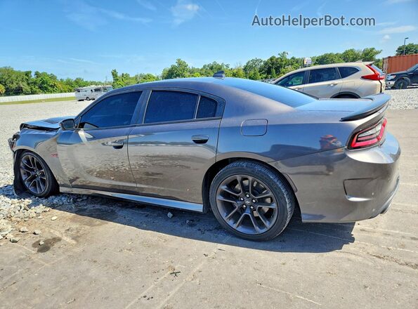 2C3CDXGJ7MH623095 2021 DODGE CHARGER Gray Trasero izquierdo