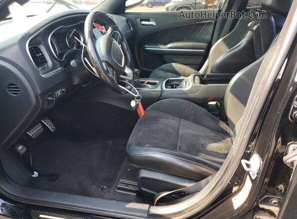 2C3CDXGJ8JH289462 2018 DODGE CHARGER Black Front interior view