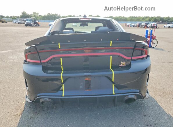 2C3CDXGJ8JH289462 2018 DODGE CHARGER Black Rear view