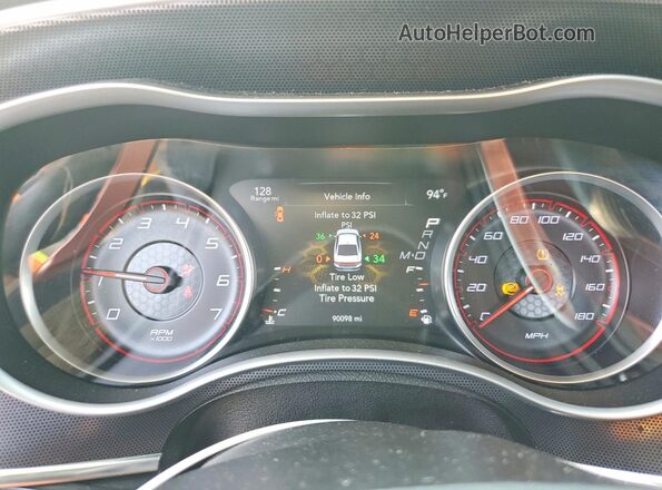 2C3CDXGJ8JH289462 2018 DODGE CHARGER Black Instrument cluster view