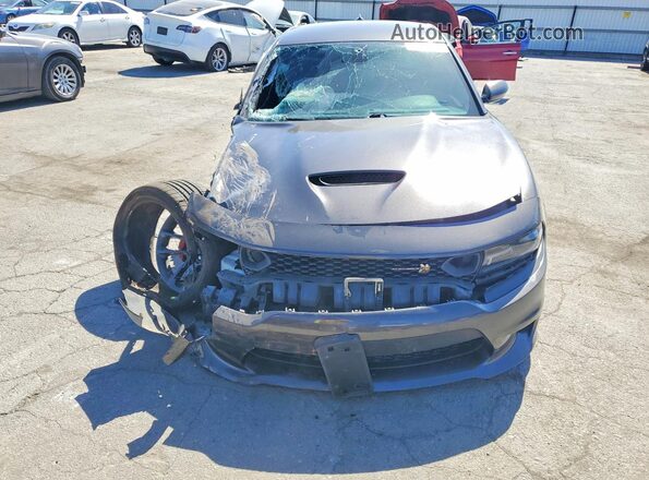 2C3CDXGJ8MH542025 2021 DODGE CHARGER Gray Вид спереду