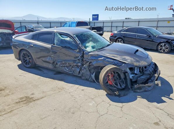 2C3CDXGJ8MH542025 2021 DODGE CHARGER Gray Передня права чверть