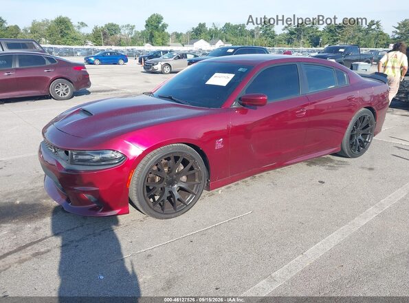 2C3CDXGJ9KH522671 2019 DODGE CHARGER Бордовый Передняя левая четверть
