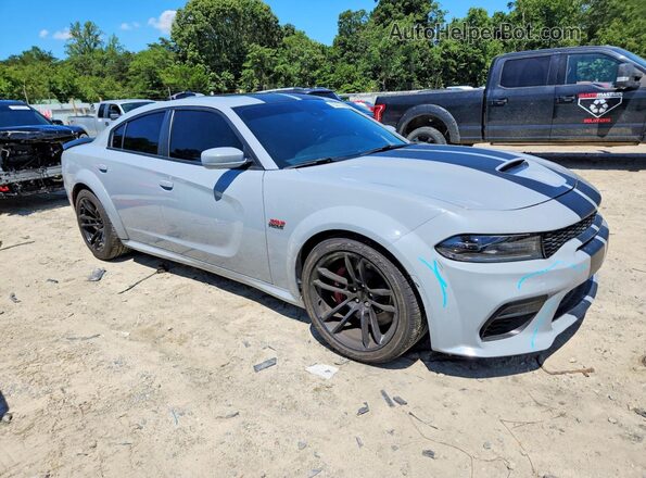 2C3CDXGJ9MH669205 2021 DODGE CHARGER Серый Передняя правая четверть