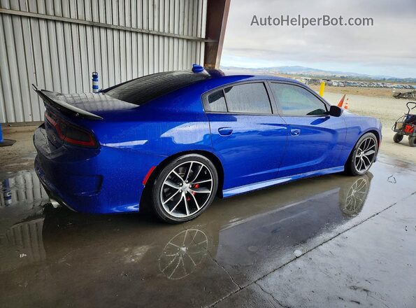 2C3CDXGJXJH273506 2018 DODGE CHARGER Blue Tył prawy