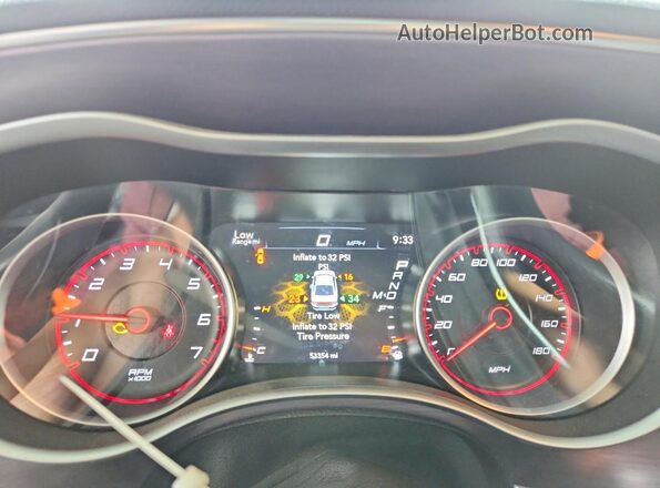 2C3CDXGJXJH273506 2018 DODGE CHARGER Blue Widok zestawu wskaźników