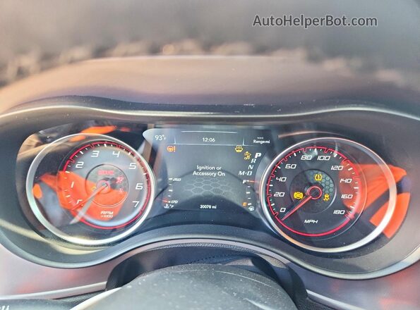 2C3CDXGJXPH687104 2023 DODGE CHARGER Gray Widok zestawu wskaźników