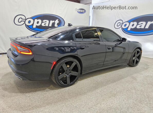 2C3CDXHG3JH169538 2018 DODGE CHARGER Черный Задняя правая четверть