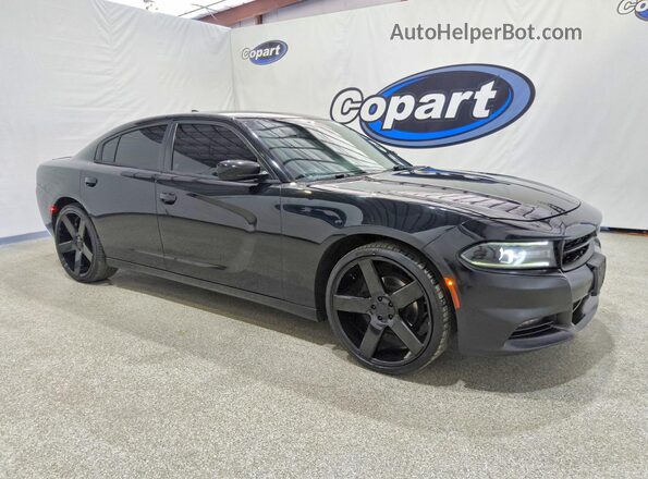 2C3CDXHG3JH169538 2018 DODGE CHARGER Черный Передняя правая четверть