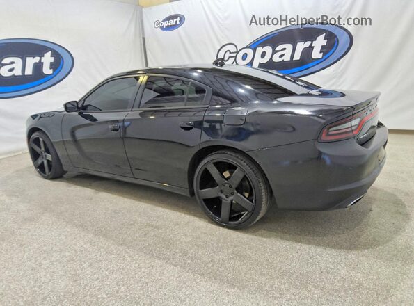 2C3CDXHG3JH169538 2018 DODGE CHARGER Черный Задняя левая четверть
