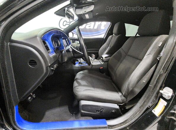 2C3CDXHG3JH169538 2018 DODGE CHARGER Черный Вид салона спереди
