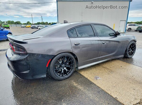 2C3CDXHG3KH685030 2019 DODGE CHARGER Gray Trasero derecho
