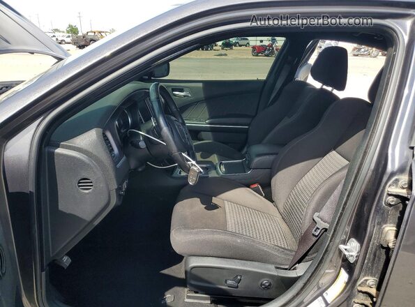 2C3CDXHG3KH685030 2019 DODGE CHARGER Gray Vista interior delantera