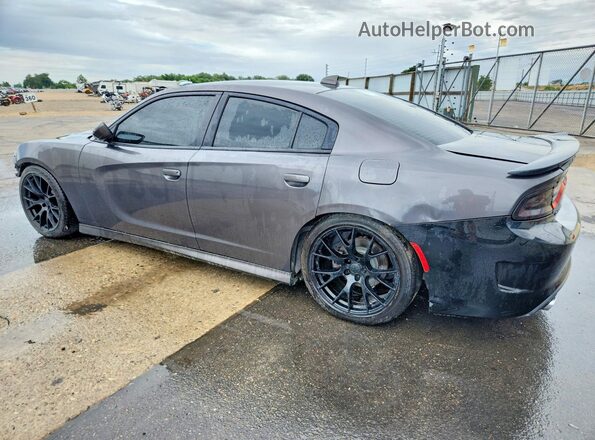 2C3CDXHG3KH685030 2019 DODGE CHARGER Gray Trasero izquierdo