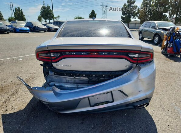 2C3CDXHG4HH524310 2017 DODGE CHARGER Silver Вид ззаду